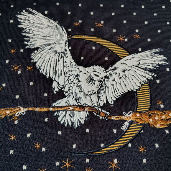 Harry Potter Wizarding World Sweater Size XS Hedwig Owl Ugly Knit Woven Numskull - Picture 3 of 10